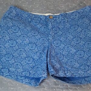 Old Navy Blue Floral Women Shorts size 10